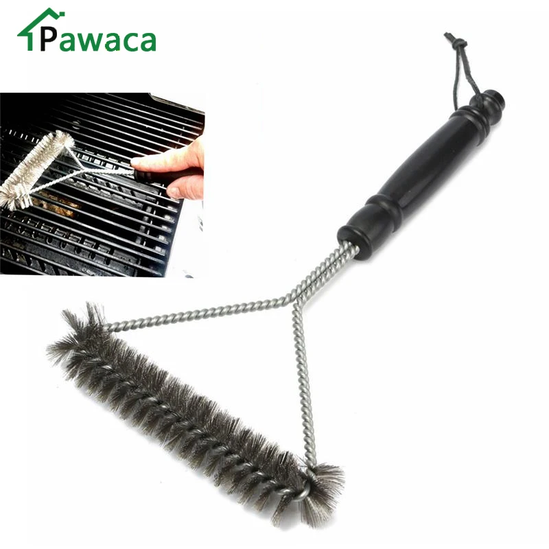 Barbecue Brush Clean Tool Barbecue Grill BBQ Brush Stainless Steel Wire Bristles Cleaning