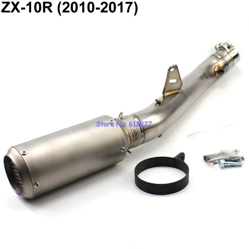

Motorcycle ZX10R ZX-10R (2010-2017) Titanium Alloy Exhaust Pipe Muffler System Slip On S.C. Motorbike Muffler Exhaust for ZX-10R