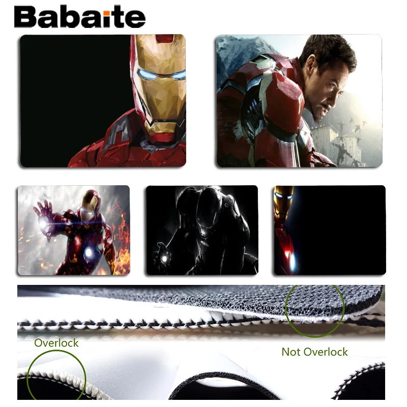

Babaite Iron Man Laptop Gaming Mice Mousepad Size for 25x29cm Gaming Mousepads