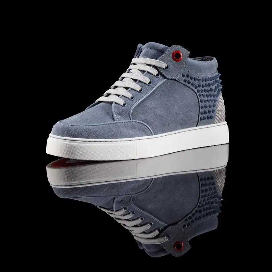 2014 new Royaums KL01SKM Kilian GZ Sky blue suede spikes Rivet python  Genuine leather heel Casual men women sneakers shoes|sneaker dress  shoe|sneaker shoes saleshoe crocs - AliExpress