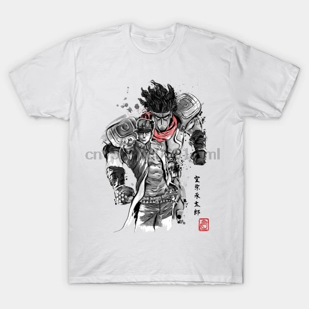 

Men Short sleeve tshirt Strength Speed and Precision Jojos Bizarre Adventure T Shirt Women t-shirt
