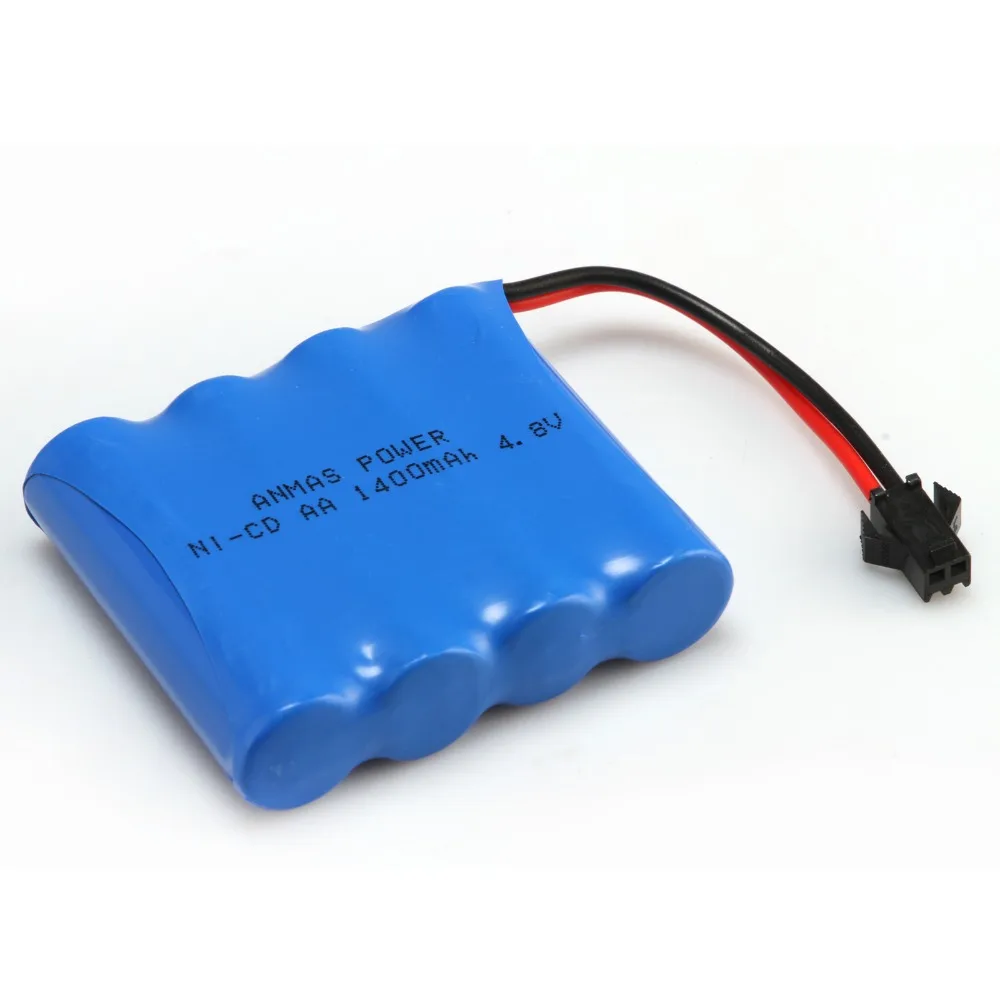 1/2/4 упаковка Anmaspower 4 8 V 1400mAh RC Ni Cd AA батареи nicd SM 2Pin вилка аккумуляторная
