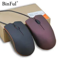 BinFul Мини Милая Проводная usb-мышь 2,0 Pro офисная мышь оптическая мышь для компьютера ПК мини профессиональная игровая мышь