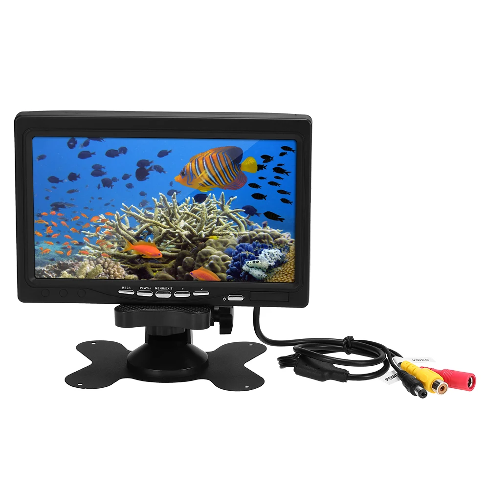 7 дюймов ЖК-дисплей Цвет Экран видео для контроля уровня сахара в крови с 8 Гб, карта памяти, замена Экран аксессуар для подводной рыбалки Камера Рыболокаторы