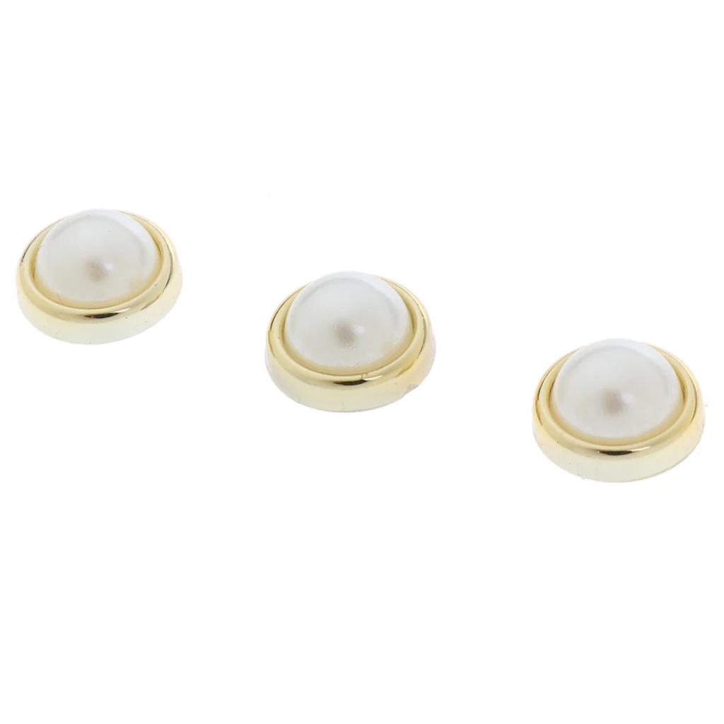 50pcs Pearl Rivets Stud Button Leather Craft Bag Jeans Shoes Clothes Craft Decor