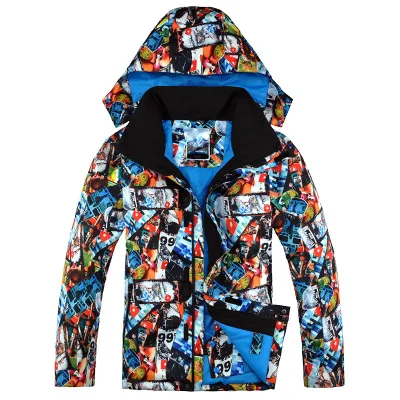 Новинка Gsou зимняя куртка для сноуборда для мужчин Мужская водонепроницаемая ветрозащитная дышащая Лыжная куртка зимняя мягкая хлопковая теплая куртка - Цвет: color 2