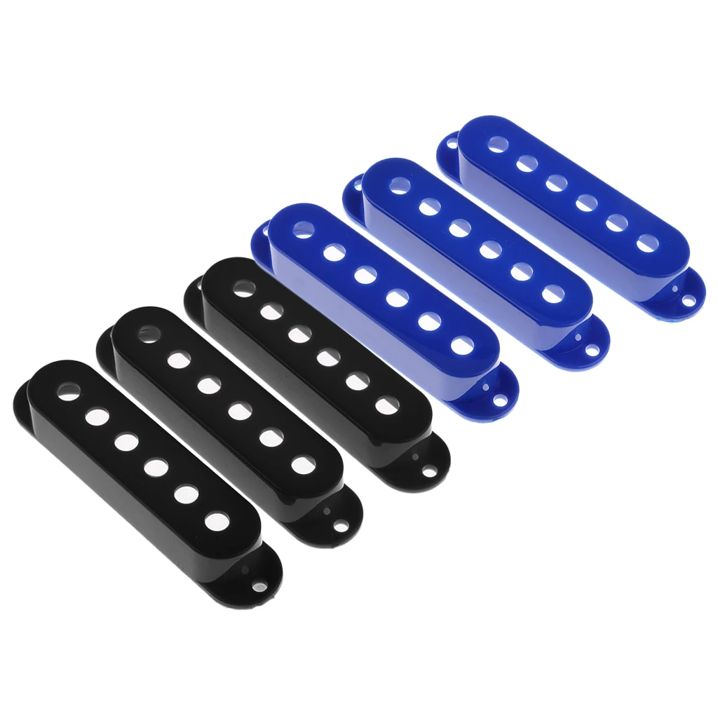 3 Pieces Plastic Single Coil Pickup Cover Replacment for ST SQ Guitar Parts Accessories