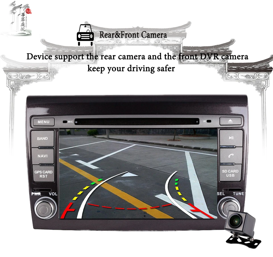 Discount 2 Din Android 8.0 Car Multimedia player For Fiat/Bravo 2007 2008 2009 2010 2011 2012 DVD Automotivo GPS Radio 4 GB RAM Stereo 14