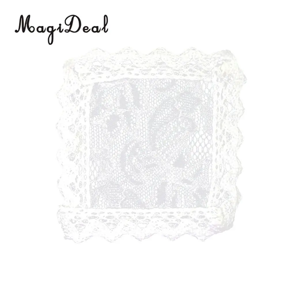 1/12 Scale Dollhouse Miniature Mini Tabletop Desk Decor Kitchen Tablecloths Table Cover Furniture Decor White