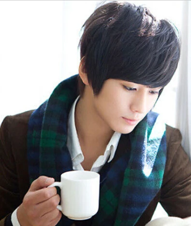 Hot Anime Sexy Mens Chicos Guapos Corto Peluca Vogue Hombres Neutral Cosplay Del Pelo Negro 1b Pelucas De Fibra Sintetica De Pelo Wig Repair Wig Samplewig Photography Aliexpress