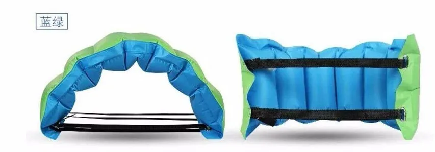 blue green 73x26 см кольцо для плавания, тренировочный ремень для взрослых и детей, регулируемый надувной пояс, спасательное оборудование для детей, водные виды спорта, плавающая пластина - Цвет: blue green