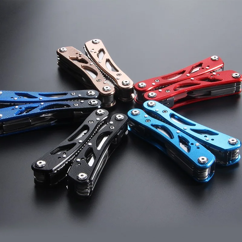 

Discount price multi-function pliers screwdriver pocket folding tool survival knife hunting portable outdoor multi-tool