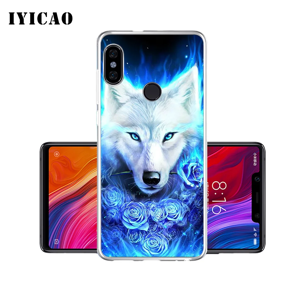 IYICAO Cool Animal Wolf lion tiger Мягкий силиконовый чехол для телефона Xiaomi Redmi 4A 5A 6A Note 7 6 5 Pro Plus