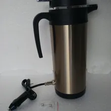 Подлинный 12 V горячий автомобильный чайник из нержавеющей стали электронагревательная кастрюля бутылка для воды