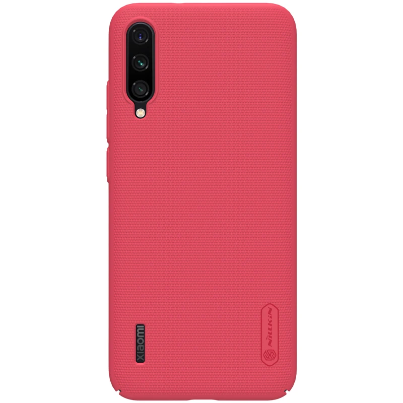 Nilkin для Xiaomi Mi A3 кейс чехол матовый щит Жесткий ПК задняя крышка телефона для Xiaomi Mi A3 - Цвет: Красный