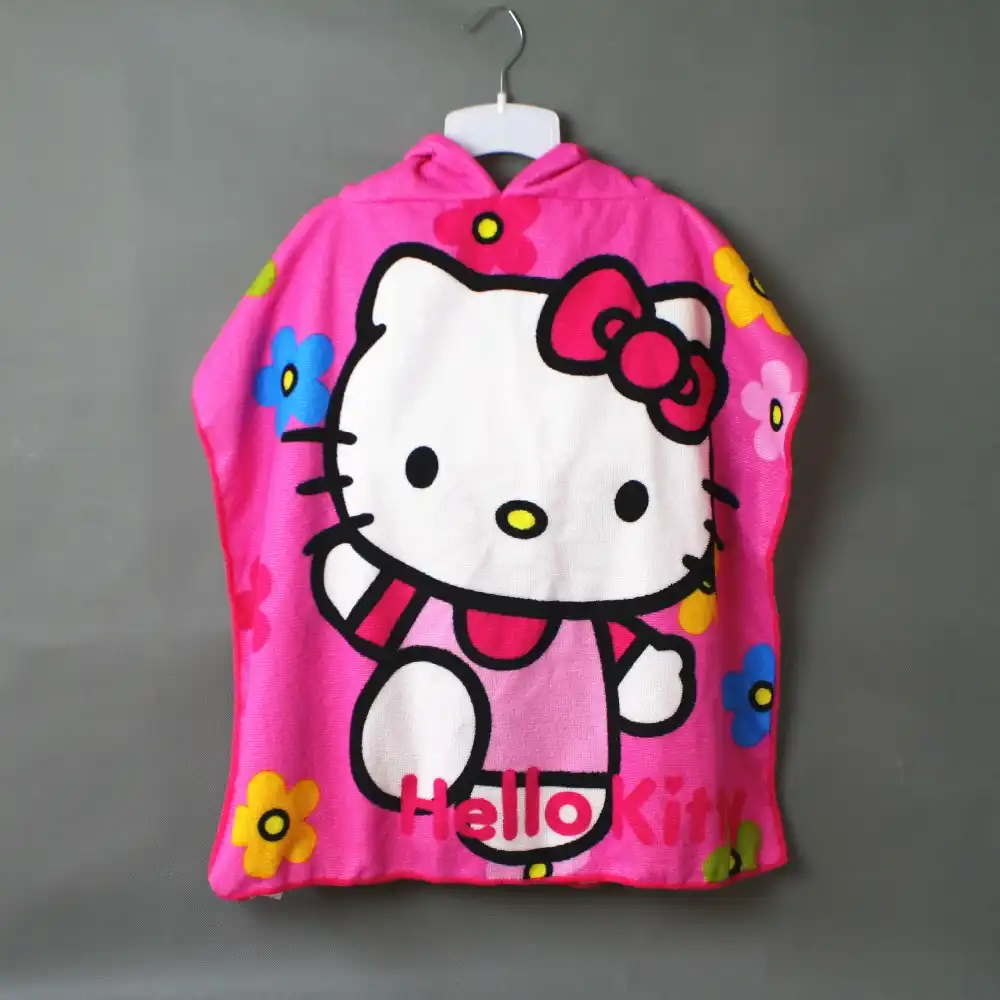hello kitty hooded towel