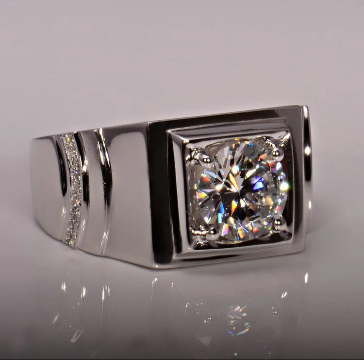 Unique Star Luxury 2 Carat Men Simulated Diamond Ring In Solid 925 Sterling Silver Set For Wedding In Rings From Jewelry Accessories On Aliexpress Com Unique Star Luxury 2 Carat Men Simulated Diamond Ring In Solid 925 Sterling Silver Set For Wedding In Rings From Jewelry Accessories On Aliexpress Com