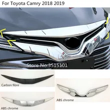 Накладка на бампер для автомобиля, передняя решетка для решетки, 1 шт. для Toyota New Camry XV70