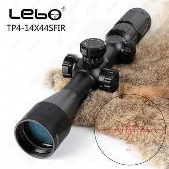 

LEBO TP 4-14X44 SFIR First Focal Plane Scope Side Parallax Glass Etched Reticle Red Illuminated Hunting Shooting Riflescope