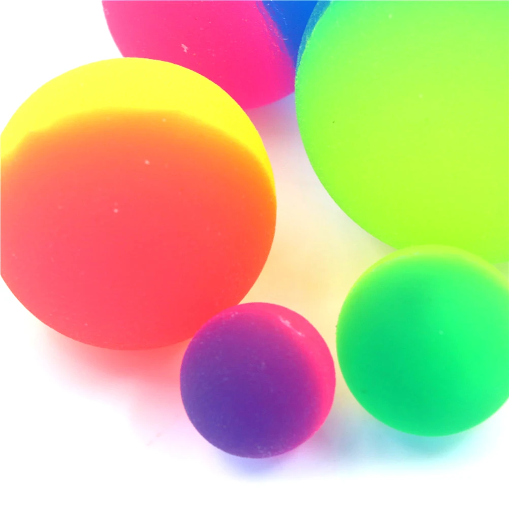 1 шт/10 шт милые детские спортивные игры эластичные прыгающие шары светящийся игрушечный шар для детей цветные прыгающие шарики резиновые игрушки 20-55 мм