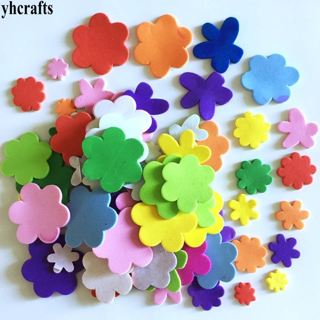 1bag/LOT.Glitter foam star stickers,Kids toy.Scrapbooking kit.Early  educational toys kindergarten crafts Handmade homework OEM