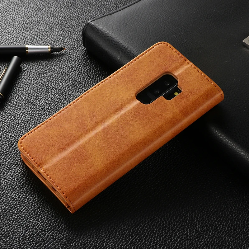 Роскошный кожаный флип чехол для samsung Galaxy S8 S9 Plus Note 8 Note 9 S6 S7 край A6 A8 плюс A7 A9 A9S держатель для карт чехол Чехол