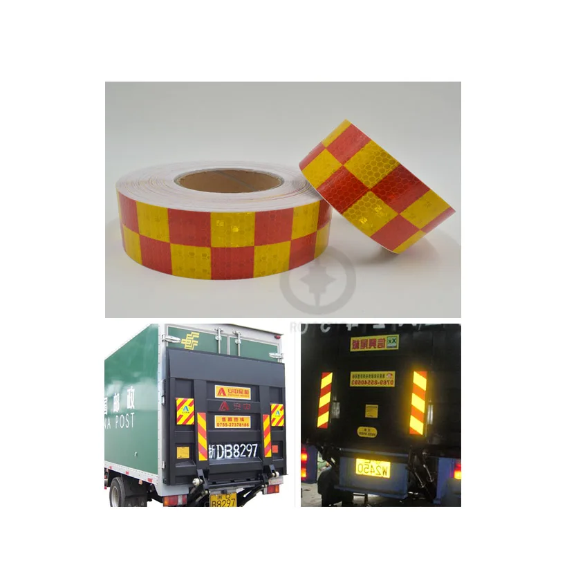 

5cmx10m Yellow Red Prism Star Sticker Tape Applied on Car AND Motorcycle for Novelty