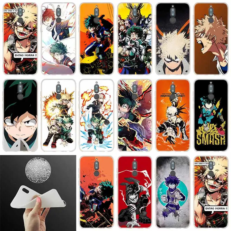 

silicone case Boku no Hero Academia For Huawei Mate 20 10 Lite 20 pro s Nova 3 4 3i y9 y6 y5 y7 pro2019 2018 2017 20X Cover