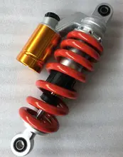 260mm de Choque Da Motocicleta Amortecedor Traseiro Para Honda Msx125 Grom Único Choque Macaco Bicicleta Da Sujeira Yamaha Kawasaki Ktm Vermelho