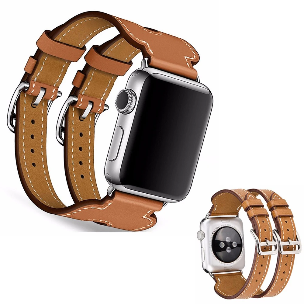 Genuine Leather strap For Apple watch 4 band 44/40mm iwatch /3/2/1 42