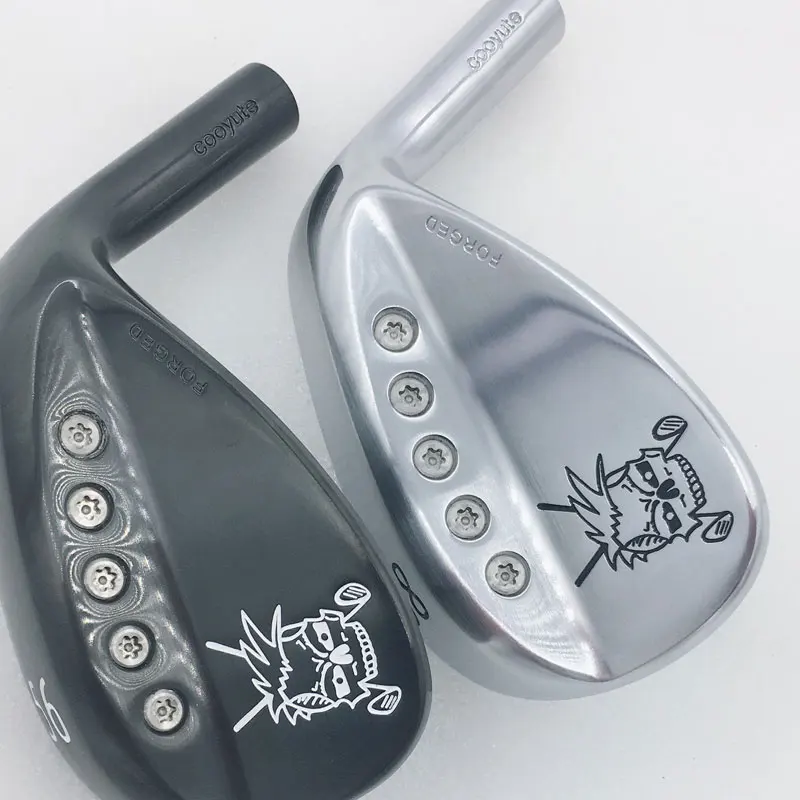 Новые клюшки для гольфа Cooyute кованые черепа черные клюшки для гольфа и 52.56.58 градусов клюшки для гольфа без ручка клюшки для гольфа