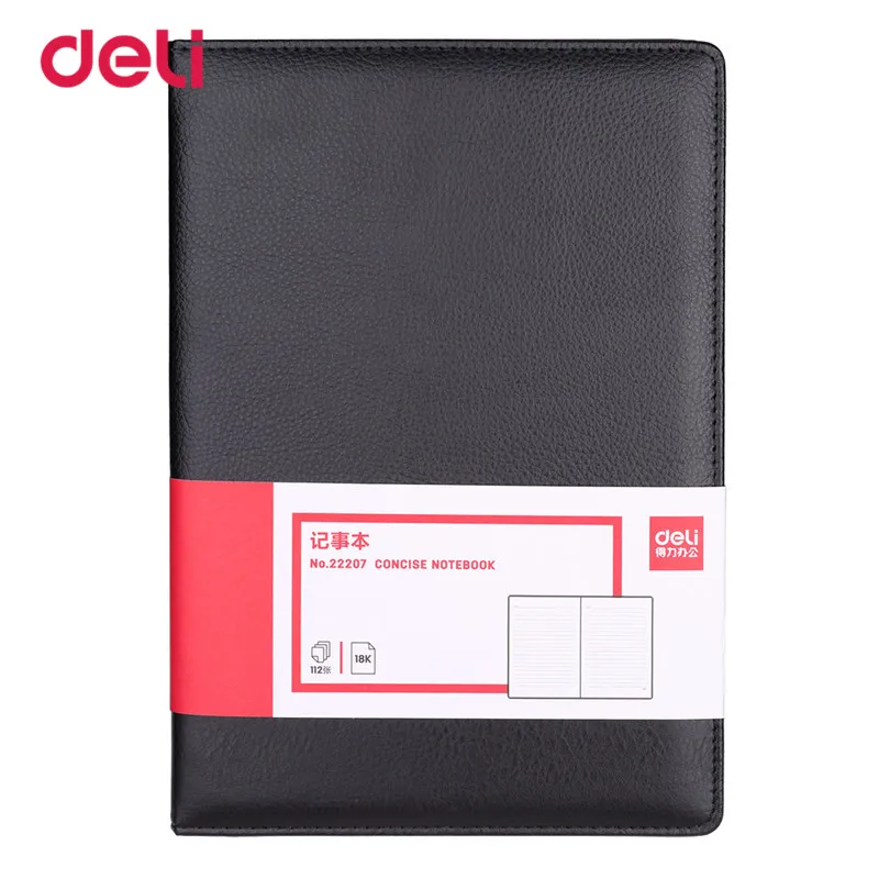 Deli New Business notebooks for school supplies Stationery leather