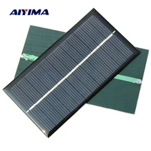 Aiyima 5pcs Solar Panel 1W 6V Polycrystalline Silicon Solar Drip Board For Solar Cell Diy 110*60mm