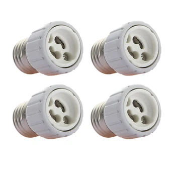

4x E27 to GU10 LED light socket adapter socket adapter lamp bulb Converter White