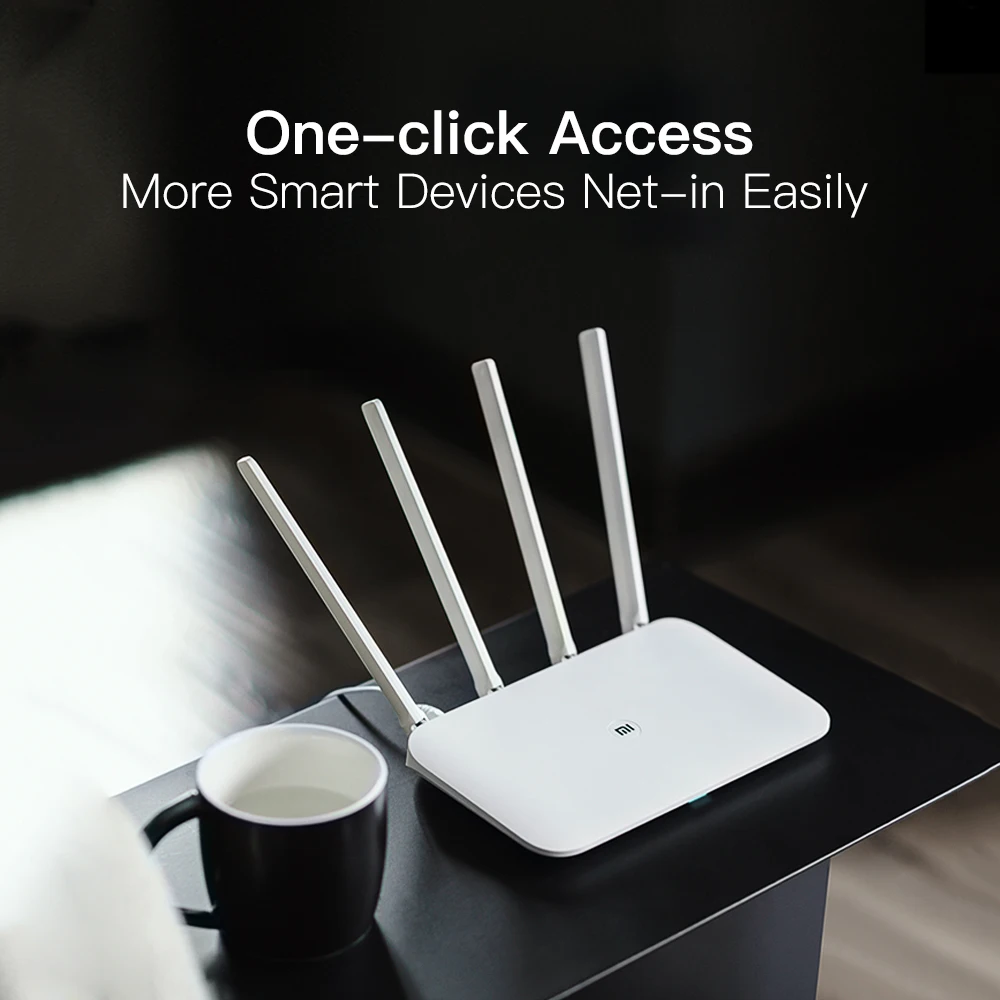 Wi Fi роутер Xiaomi Mi Router 4 повторитель сигнала 1167 Мб/с два ядра диапазона 2 ГГц и 5 802.11ac