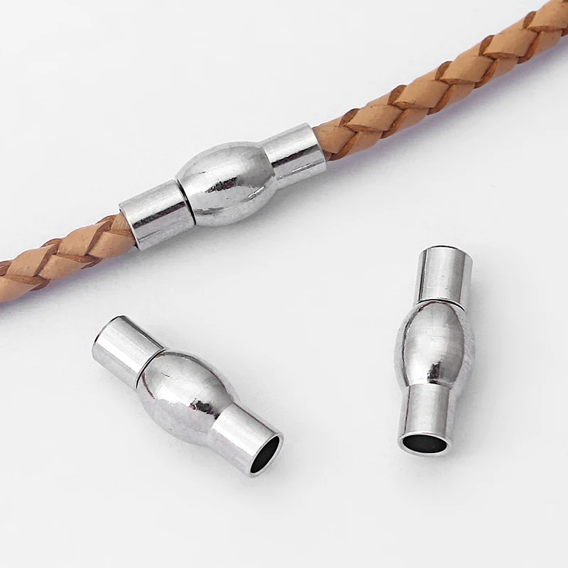 10 Set Vintage Snap Clasp Fit 2mm 3mm Leather Necklace Jewelry Bracelet