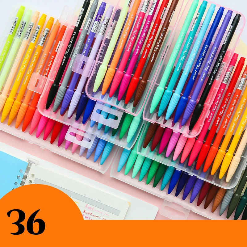 

Korea Professional Fiber Watercolor Pen Ink Gel Pen for Bullet Journal Candy Color Art Marker School Drawing Painting Stationery