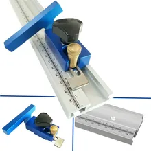 Do obróbki drewna T utworów gniazdo zderzak kątowy 400/600/800 ze stopu aluminium T-Slot stopka ze skalą do Router do obróbki drewna stół