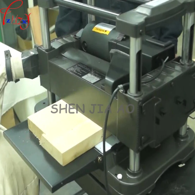 Electric Woodworking Planer Desktop Wood Planer Machine Flat Knife Wood Cutting Machine Automatic Feeding Woodworking Planer