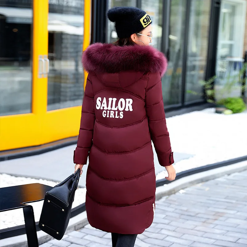 green De Red wine Parkas Slim grey Pardessus 2018 Femmes Casual Vestes Streetwear Long Black Hiver brown Manteau Fdr107 Parka pink Dames Femme D'hiver blue Mode wqn1SWCxgv
