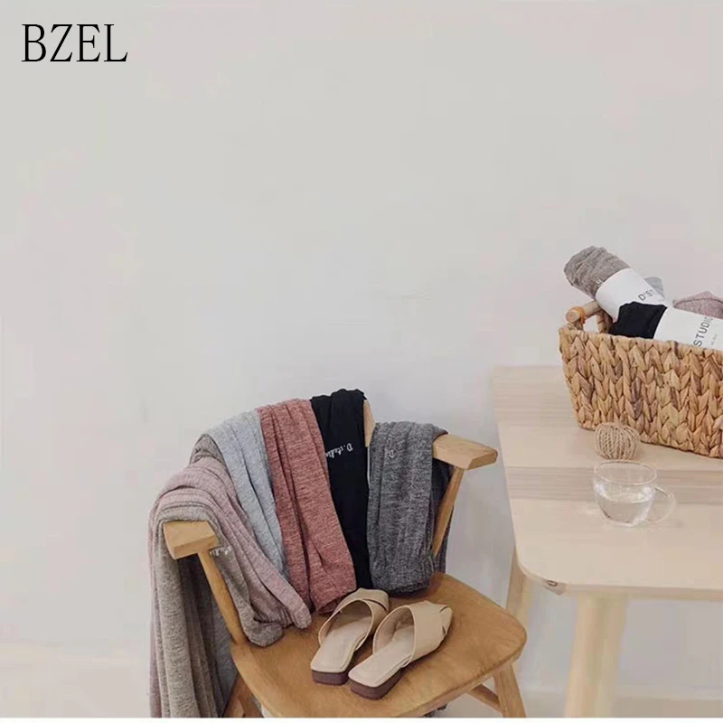 

BZEL Spring&Summer Cotton Home Pants Women Casual Sleep Bottoms Solid Pajama Pants Women Elastic Waist Pijama trousers Plue Size