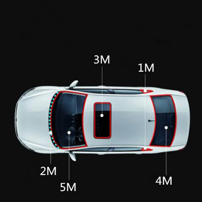 Стикер для печати на крышу автомобиля 3 м Toyota Camry Corolla RAV4 Yaris high Lander/Land Cruiser/PRADO Vios