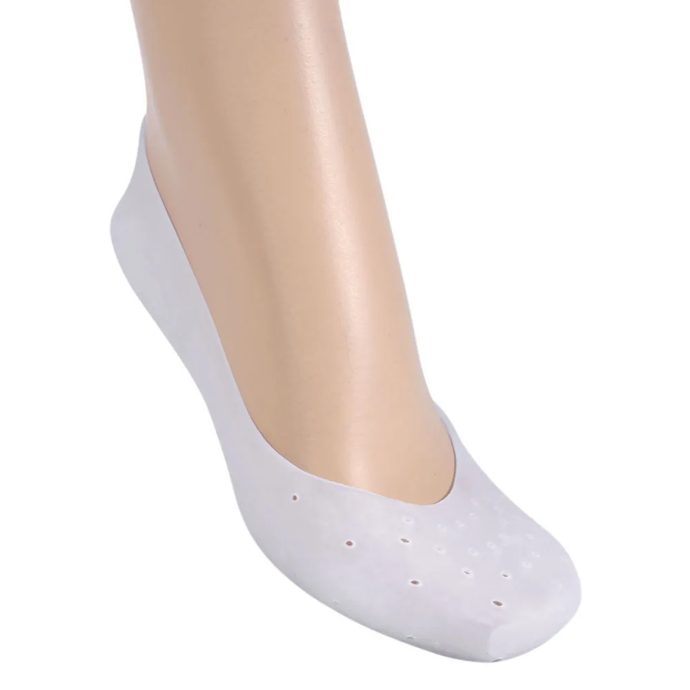 1 пара силиконовые увлажняющий гель пятки носки как потрескавшейся кожи ног Уход протектор Ноги массажер для ног боли