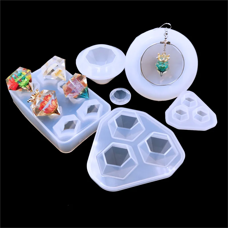 

QIAOQIAO DIY Diamonds Gem Silicone Cool Ice Maker Cube Mold Tray Chocolate Bar Party Mould CrystalMolds Tool