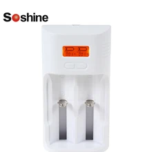 Soshine LCD Li-ion Ni-MH LiFePO4 Battery Charger for 26650 18650 16340 18350 18500 14500 10440 AA AAA Lithium NiMH Battery