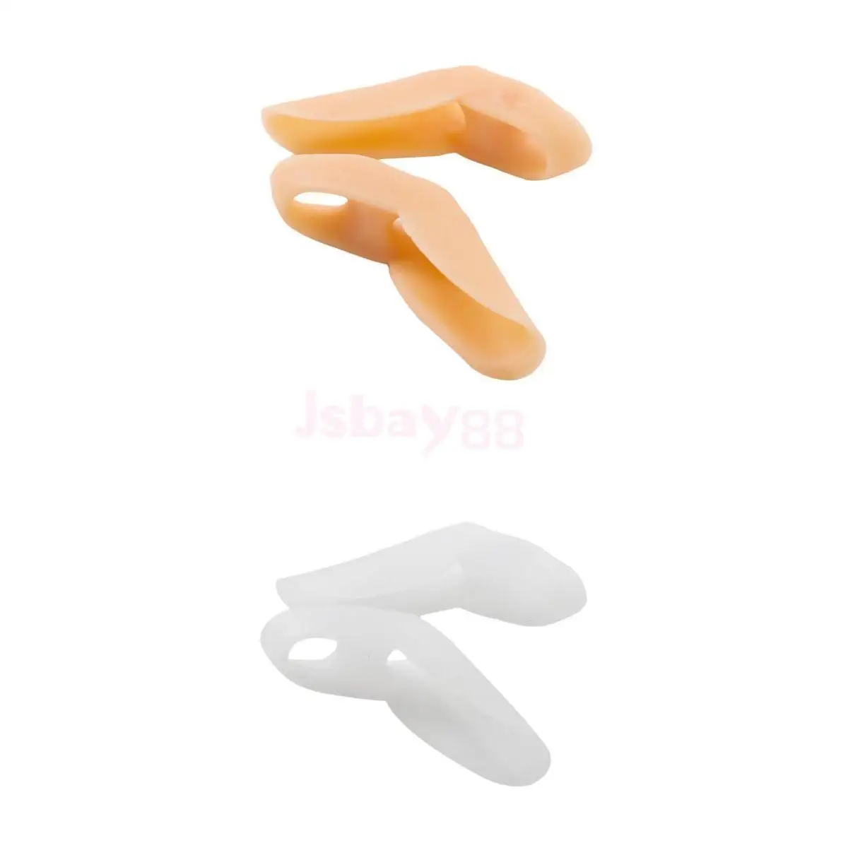 

2 Pair Gel Little/Pinky Toe Straightener Separators Toe Guard Bunion Valgus Corrector
