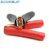 Clip de cocodrilo Chapado en cobre y metal aislado, clip de cocodrilo grande eléctrico rojo + negro, clip de prueba power 100A ► Foto 2/6