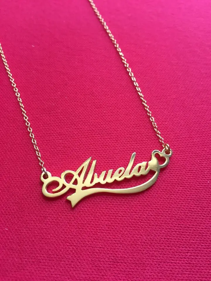

Special name necklace Silver name necklace Name pendant