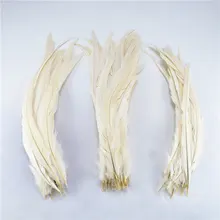 

Wholesale50-100-500pcs/Lot 40-45cm /16-18 inch Off White chicken feather DIY feathers for crafts wedding decoration accessories