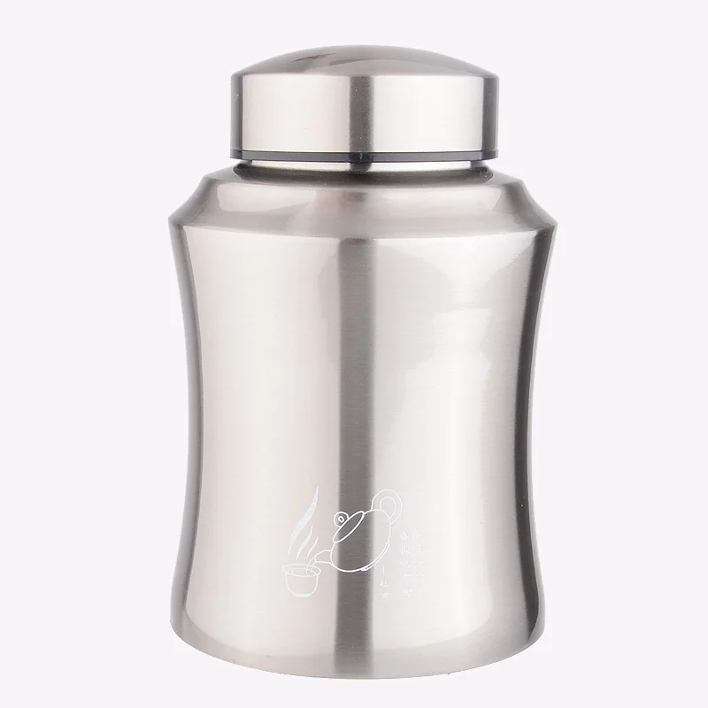 

304 Stainless Steel Tea Container Smell Proof Sealed Coffee Powder Containers Nut Hurb Storage Box Travel Tea Bag Cans 4 Sizes
